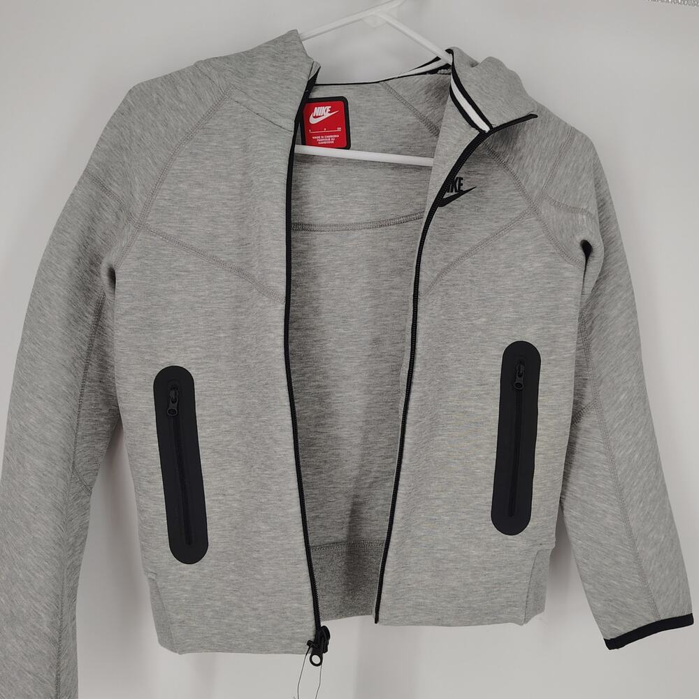 Nike Tech Fleece Full Zip Hoodie Gray Black NWT Size Small - Picture 3 of 11